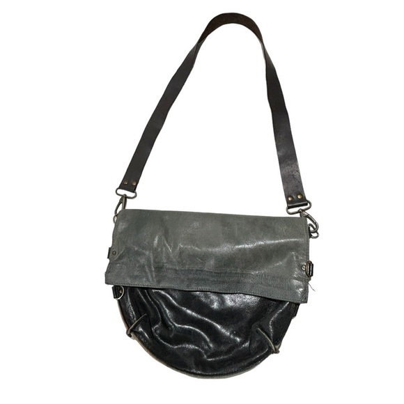 Maii Ltd black and gray leather hobo bag - Picture 16 of 16